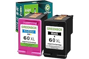 Remanufactured Ink Cartridges Compatible with HP 60XL Combo Pack for HP PhotoSmart Printers
