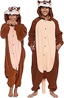 Vista 86 de Funziez! - Disfraz de Halloween para adultos, disfraz de animales y criaturas marinas, mameluco afelpado para cosplay, para mujeres y hombres