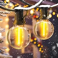 JEYMORKEY Catena Luminosa da Esterno Giardino 45M 62+2 Lampadine LED G40 Filo Impermeabile