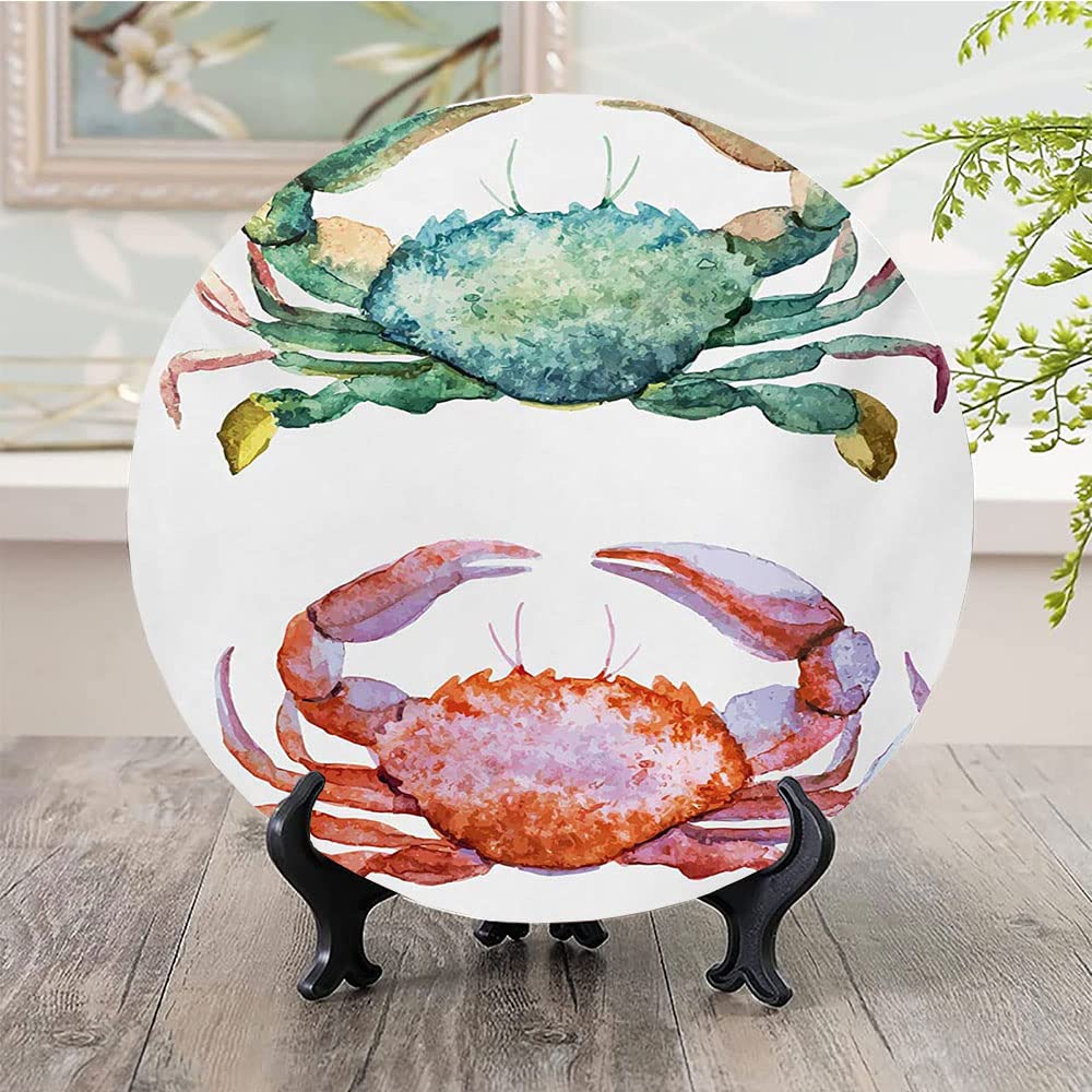 Amazon.com: LIGUTARS Decorative Plates, Crabs Print Ornament