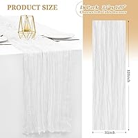 Vista 328 de Showgeous 10 Pack Baby Pink Cheesecloth Table Runner 10FT Long Semi-Sheer Gauze Table Runner Boho or Rustic Wedding Decor for Wedding Decor Arch