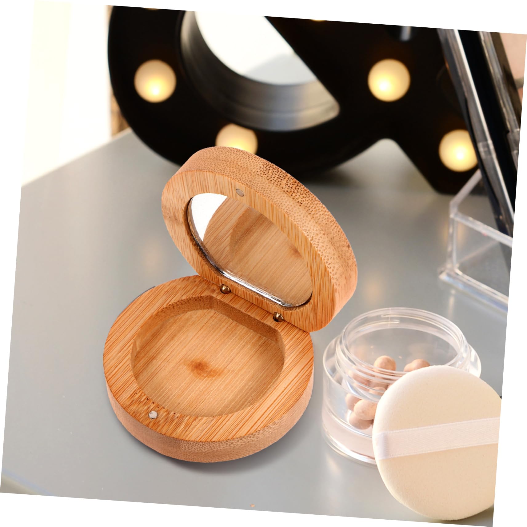 Healeved Espejo De Maquillaje De Espejo Portátil para Diseño Elegante y para Mujeres y De Maquillaje