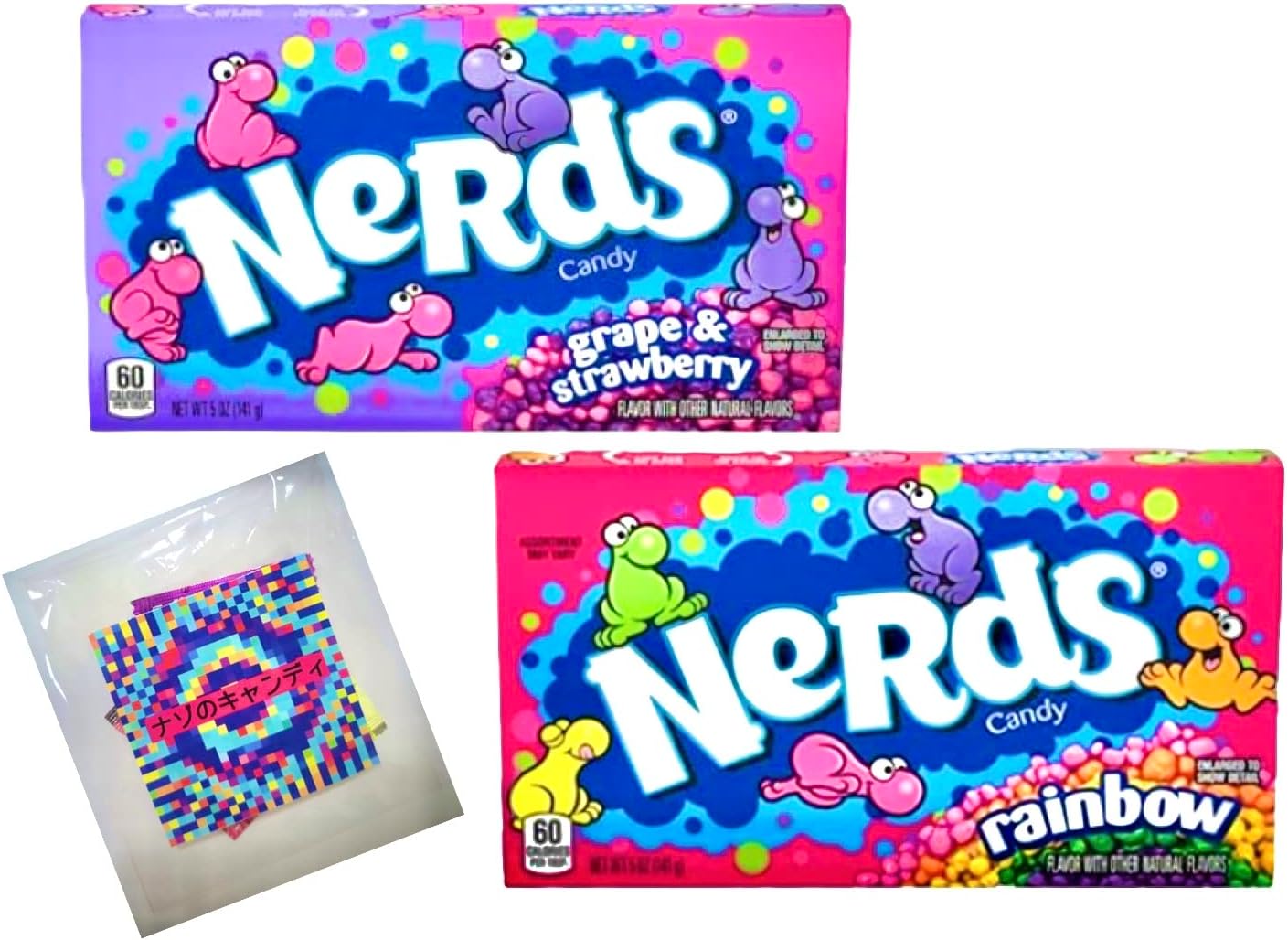 Amazon.co.jp Wonka Rainbow Nerds ウォンカレインボーオタクキャンディ 141g 1個 グレープ＆ストロベリー