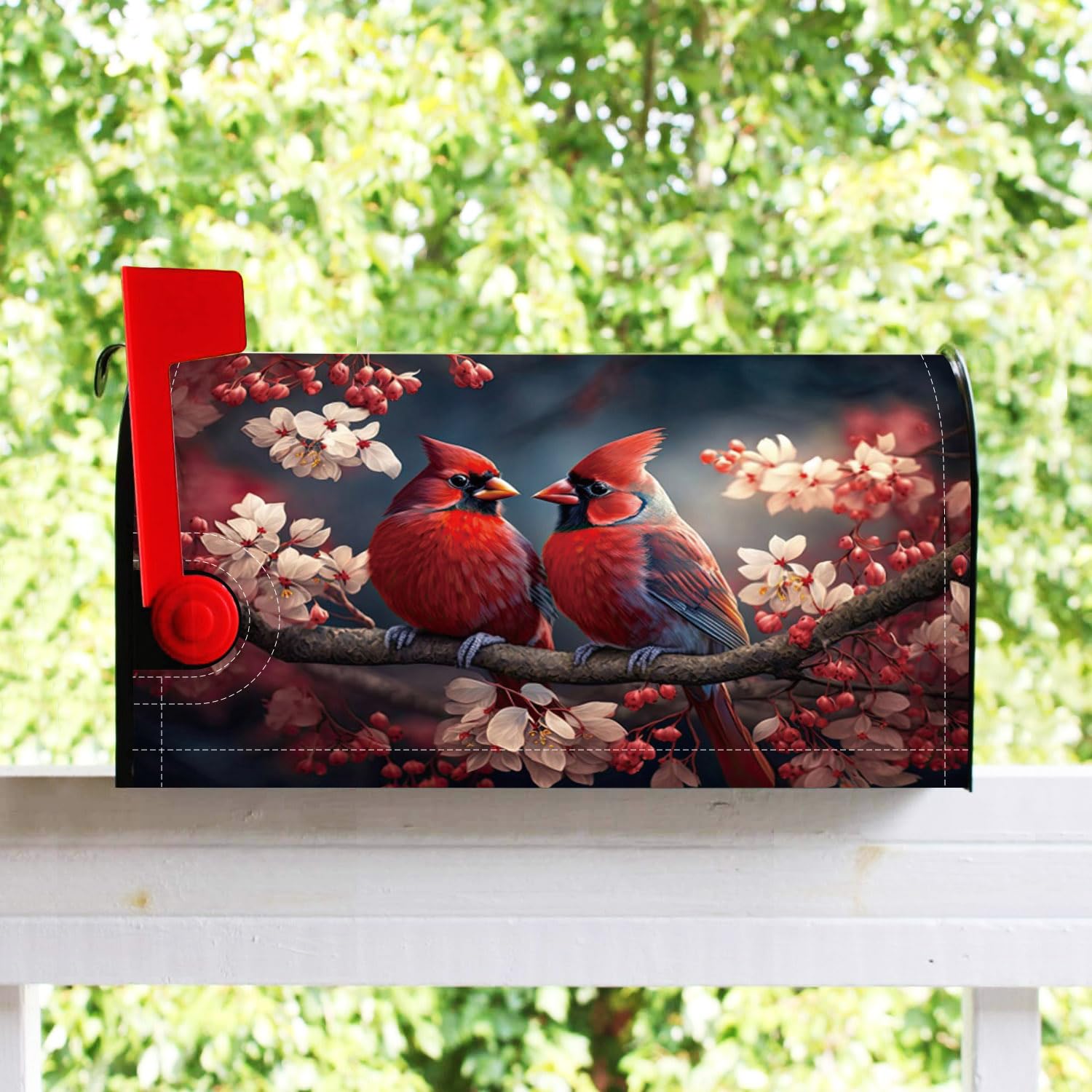 Flip Flops Summer Mailbox Cover Magnetic Mailbox Wraps Post Box Cover Décor 21x18 In