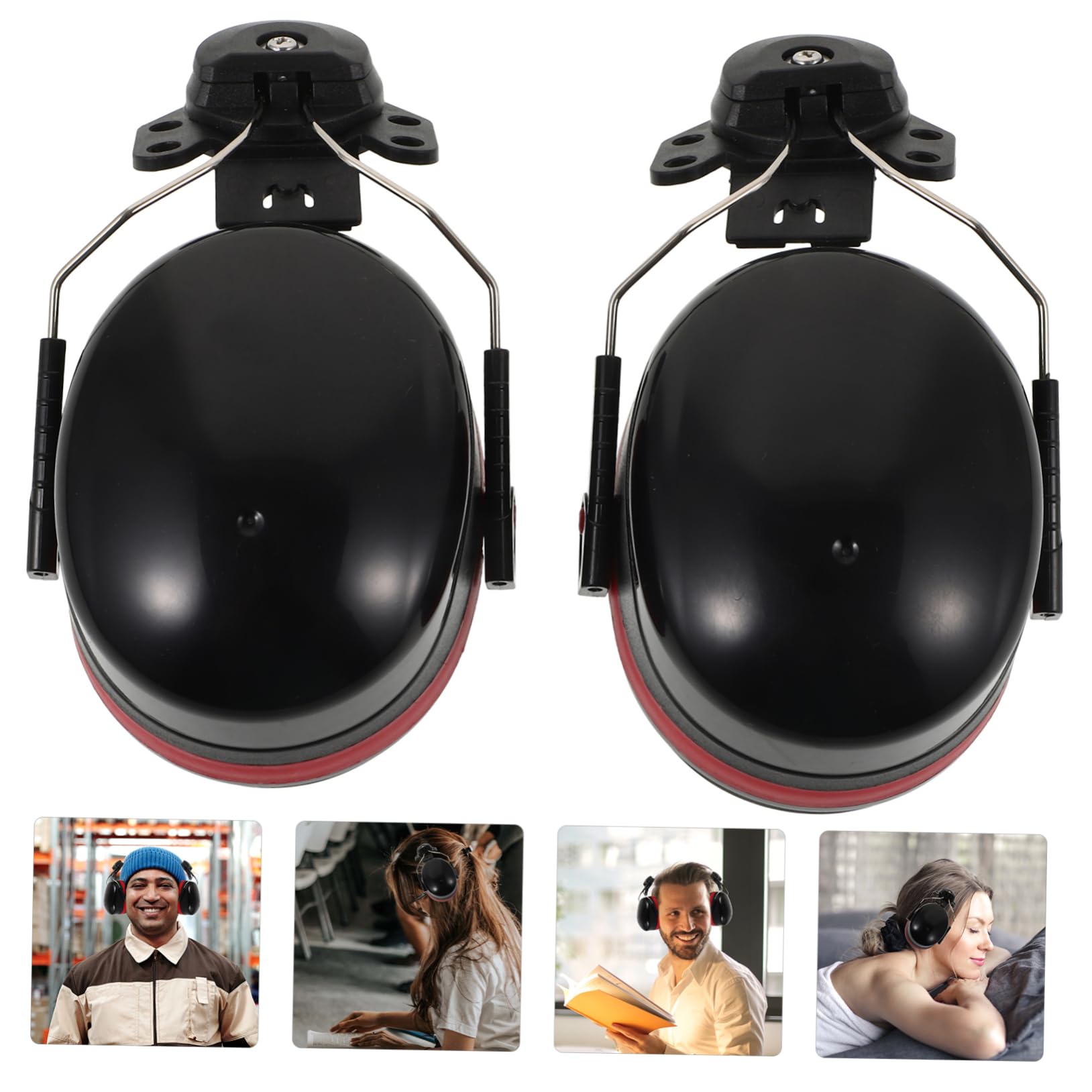 POPETPOP 4paia Cuffie Earmuff Antirumore Per Protezione Design Comfort Ottimale Per Officina Riduzione Confezione