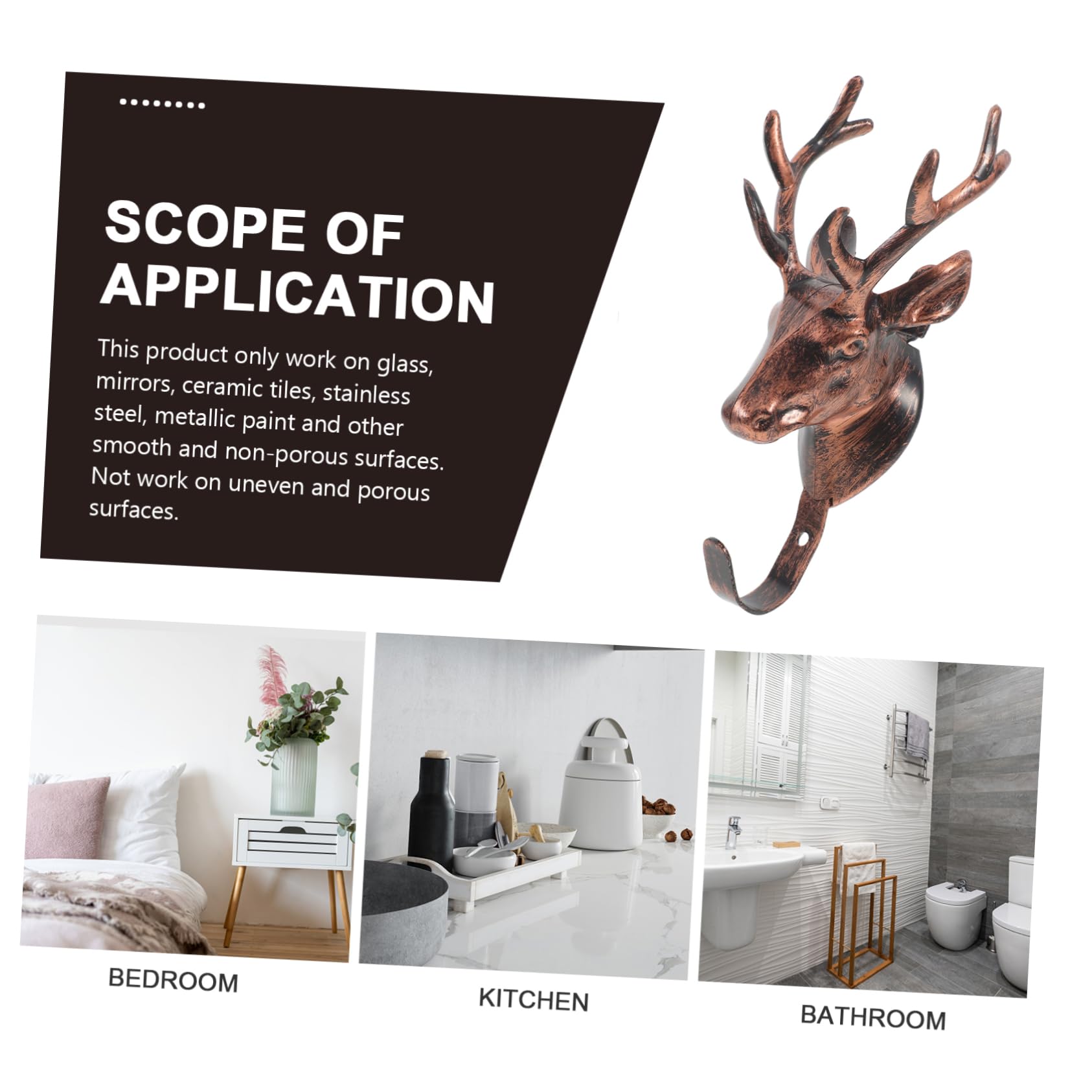 6 Garderobenhaken Aus Zinklegierung - Vintage Wandhaken Schwarz Für Kleidung & Handtücher