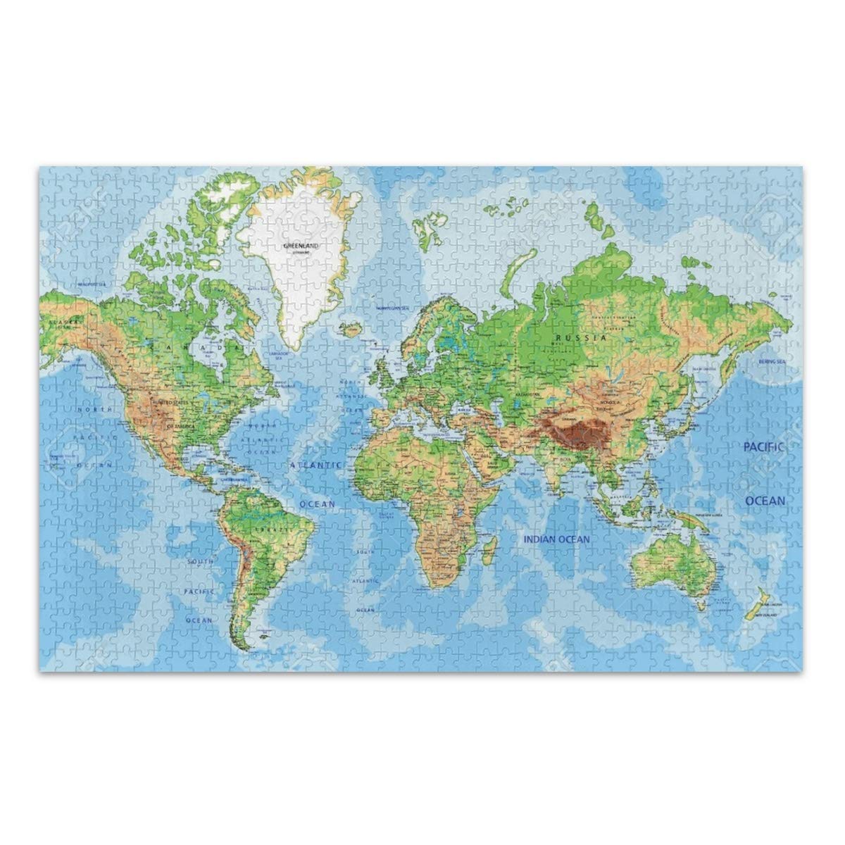 Amazon | MAKIKU 500ピース ジグソーパズル 38*52cm 世界地図