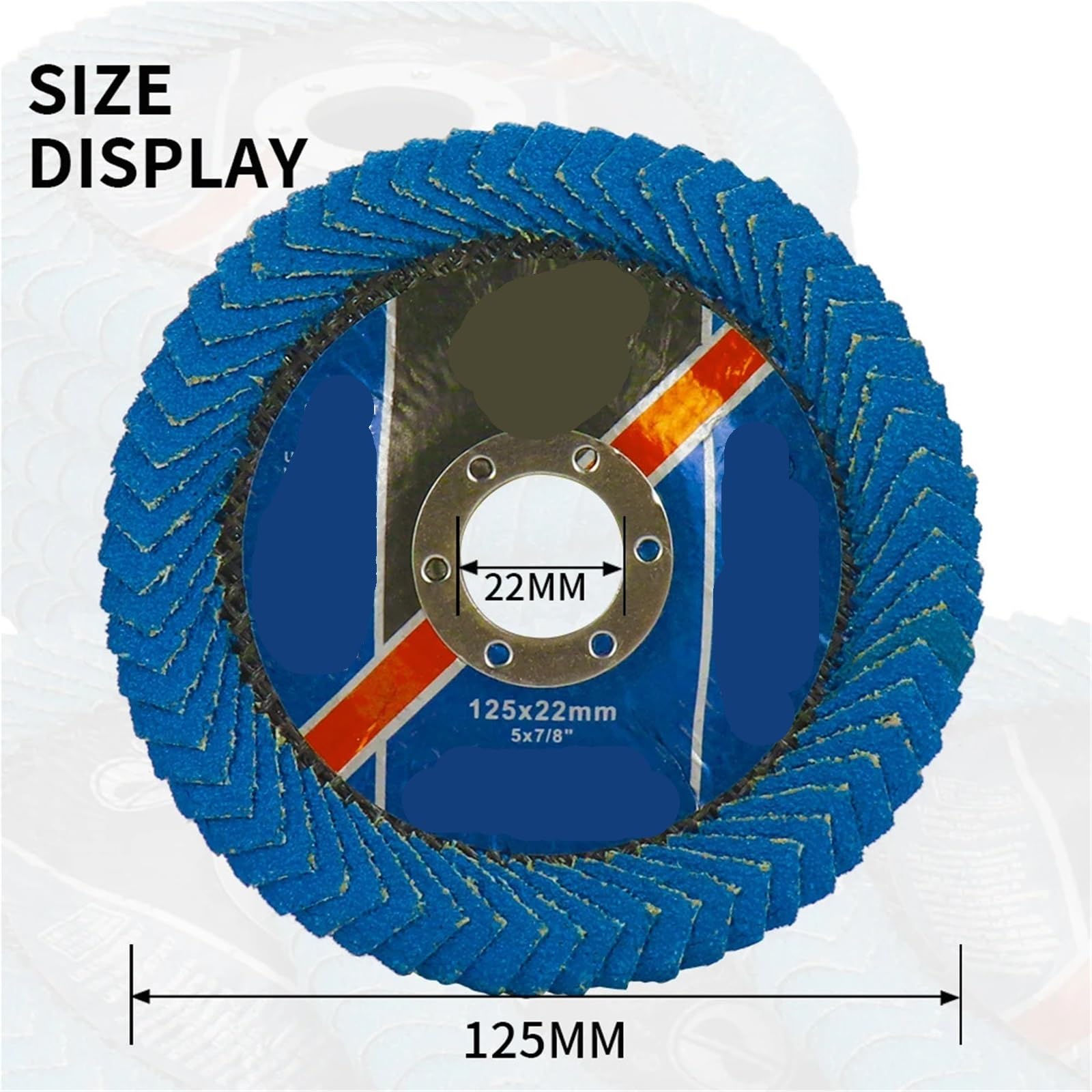 5-10 dischi lamellari da 125 mm e 5 pollici for levigatura | Lame for mole a grana 60 for smerigliatrice angolare(10pac)