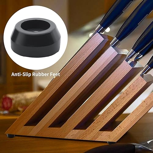 Vista 16 de 24 piezas de parachoques redondos de goma, 1 pulgada de ancho x 1/2 pulgadas de alto, patas de tabla de cortar antideslizantes con tornillos, pies