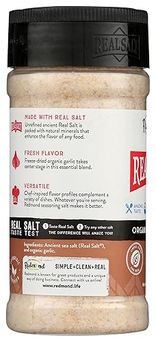 Miniatura 33 de Redmond Sal marina real, natural sin refinar, sin gluten, coctelera de chile y lima