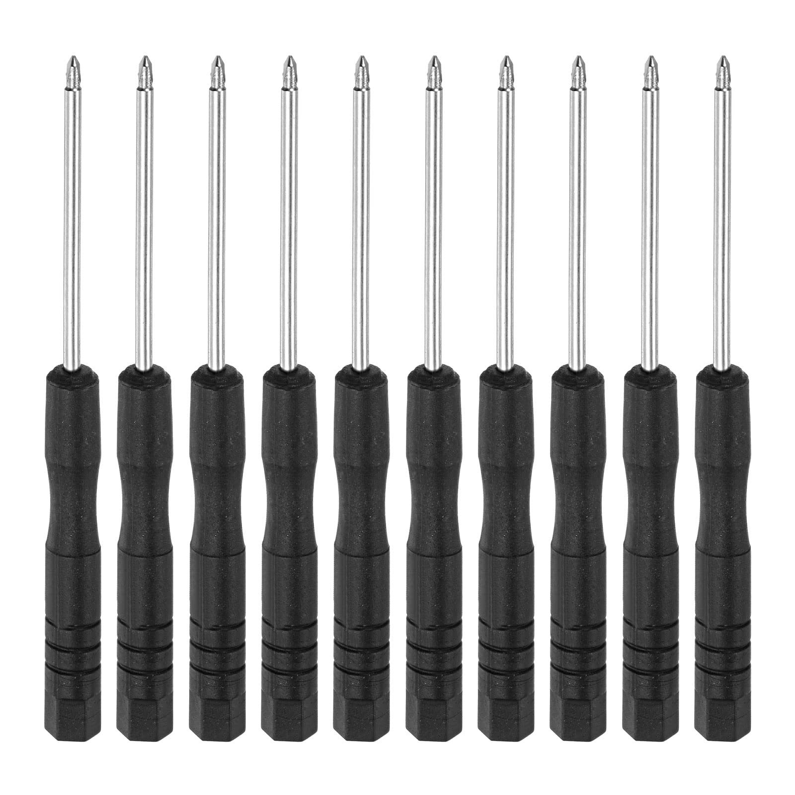 sourcing map Mini Tri-Point Screwdriver, 0.6mm Y-Type Head for Watch Eyeglasses Electronics Repair, 10 Pcs