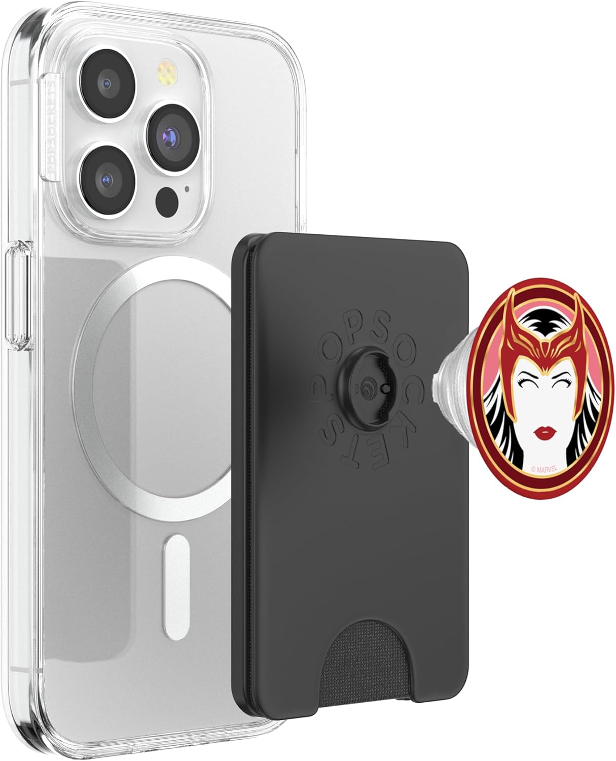Marvel WandaVision Wanda Maximoff Scarlet Witch PopSockets PopWallet for MagSafe
