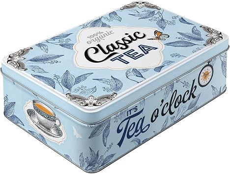 Nostalgic-Art Retro d z saklama kab , 2,5 l, klasik  ay,  ay hayranlar  i in hediye fikri, kapakl  teneke kutu, vintage tasar m