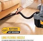 ReliaRoads Aspirateur sans fil humide/sèche compatible avec Dewalt 20V Max Batterie, sans pinceau 2.5 C'est moi. HEPA Filtre Shop Vac, Aspirateur de magasin portable pour la maison, la voiture et l'atelier (batterie NOT Incluant), RCSV-20