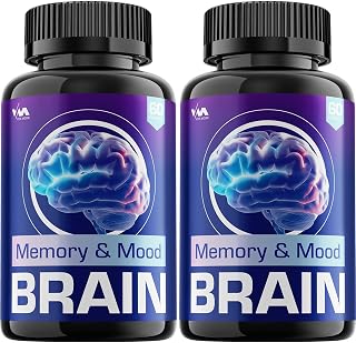 Vitamoon (2 Pack) Memory & Mood Supplement Capsules – Memory and Mood Nootropics Pills, Memory Mood Function Support and Reviews, 120 Capsules