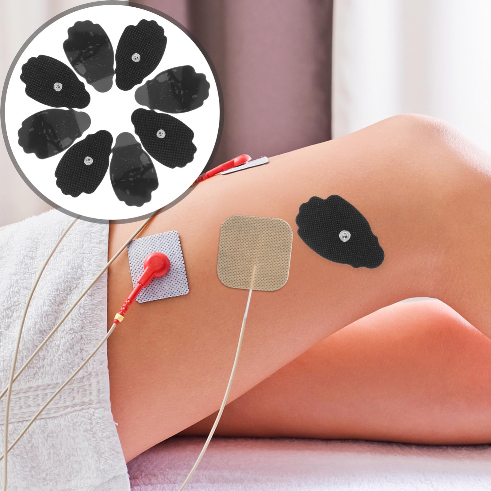 Healvian 50stücke Tragbare Massage-pads Professionellen Nicht Gewebten Stoffen Selbstklebende Für Effektive Muskelstimulation Und Entspannung