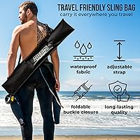 Vista 2 de Hawaiian Sling - Juego de lanzas de pesca Lite – Arpón de lanza de fibra de vidrio de viaje para pesca submarina con un paralizador de 5 puntas