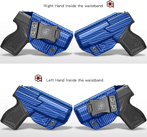 Miniatura 5 de Amberide IWB Holster Fit Taurus GX4 Pistol, Inside Waistband Concealed Carry, Adjustable Cant & 'Posi-Click' Retention, USA Made by Amberide