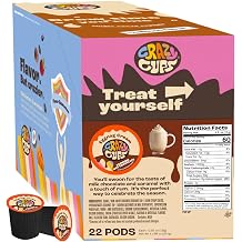 Crazy Cups Creamy Eggnog Hot Chocolate Pods, Perfect Eggnog Cream Flavored Hot Chocolate for Keurig K Cups Brewers, Smooth and Creamy Eggnog Hot Cocoa Mix, 22 Count
