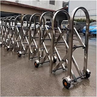 Retractable Traffic Barrier Adjustable Heavy-Duty Security Barricade for Airports Entrances Playgrounds - Durable Safety Gate for Crowd Control