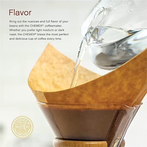 Miniatura 4 de Chemex Paquete – Serie Classic de 10 tazas – Filtros cuadrados de 100 ct – Embalaje exclusivo