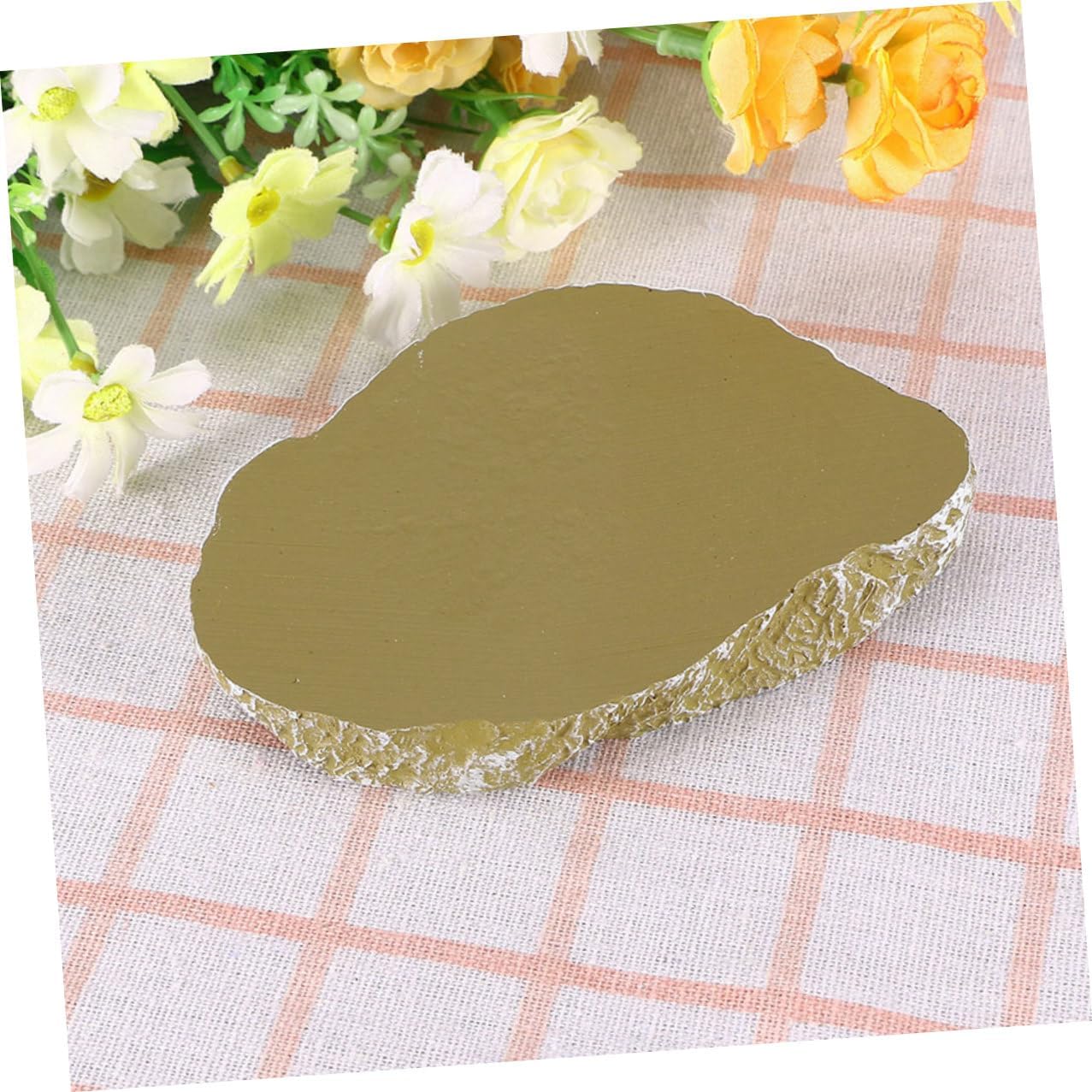 Luxshiny 3pcs Reptile Feeding Bowls Amphibian Water Dish Resin Terrarium Food and Water Bowls for Lizards Tarantulas Hermit Crabs