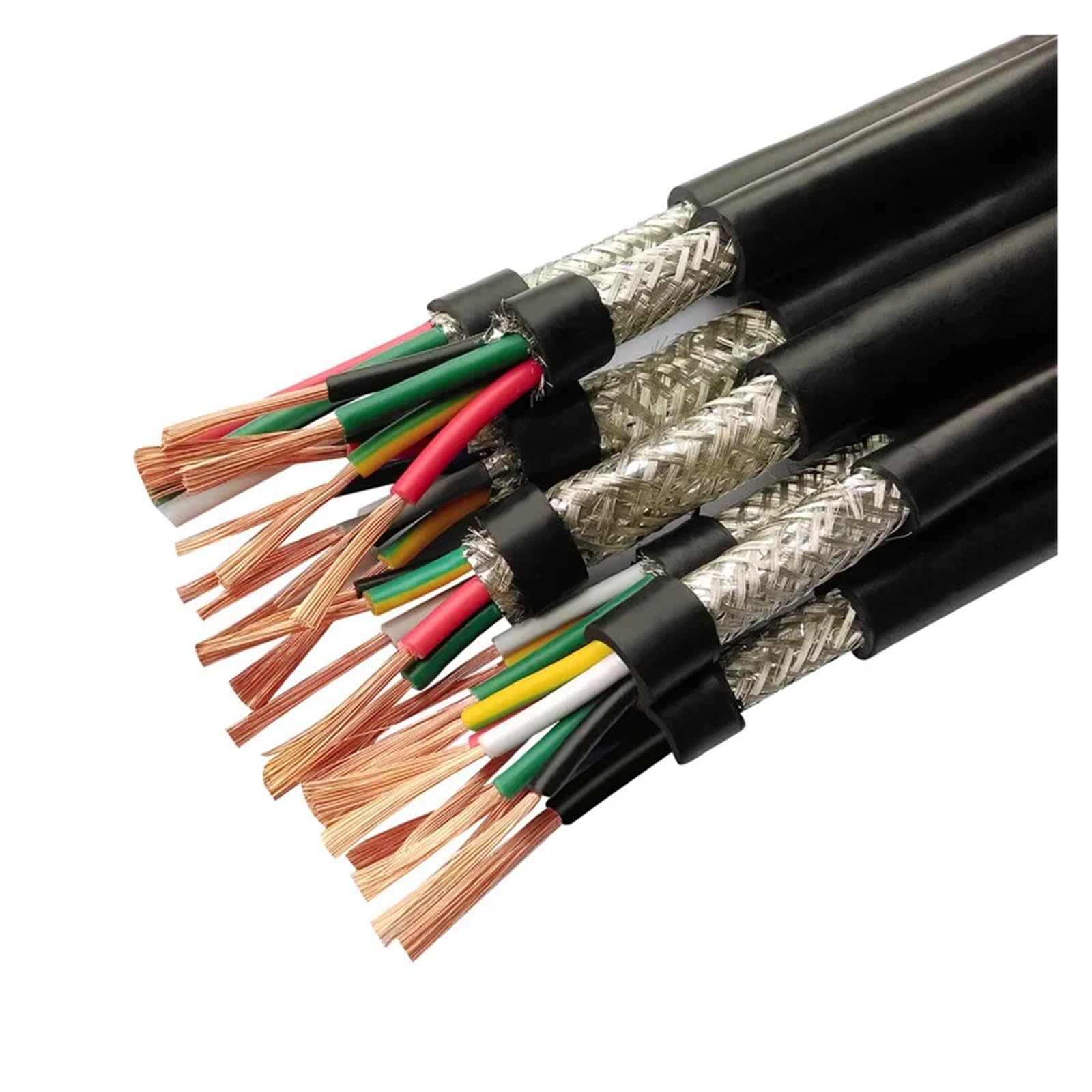 Cavo schermato da 100 m 26/24/22/20 AWG | 2 3 4 5 6 7 8 10 Cavo del segnale di controllo del cavo RVVP in rame puro a 12 nuclei(22 AWG,4 cores 100meters)