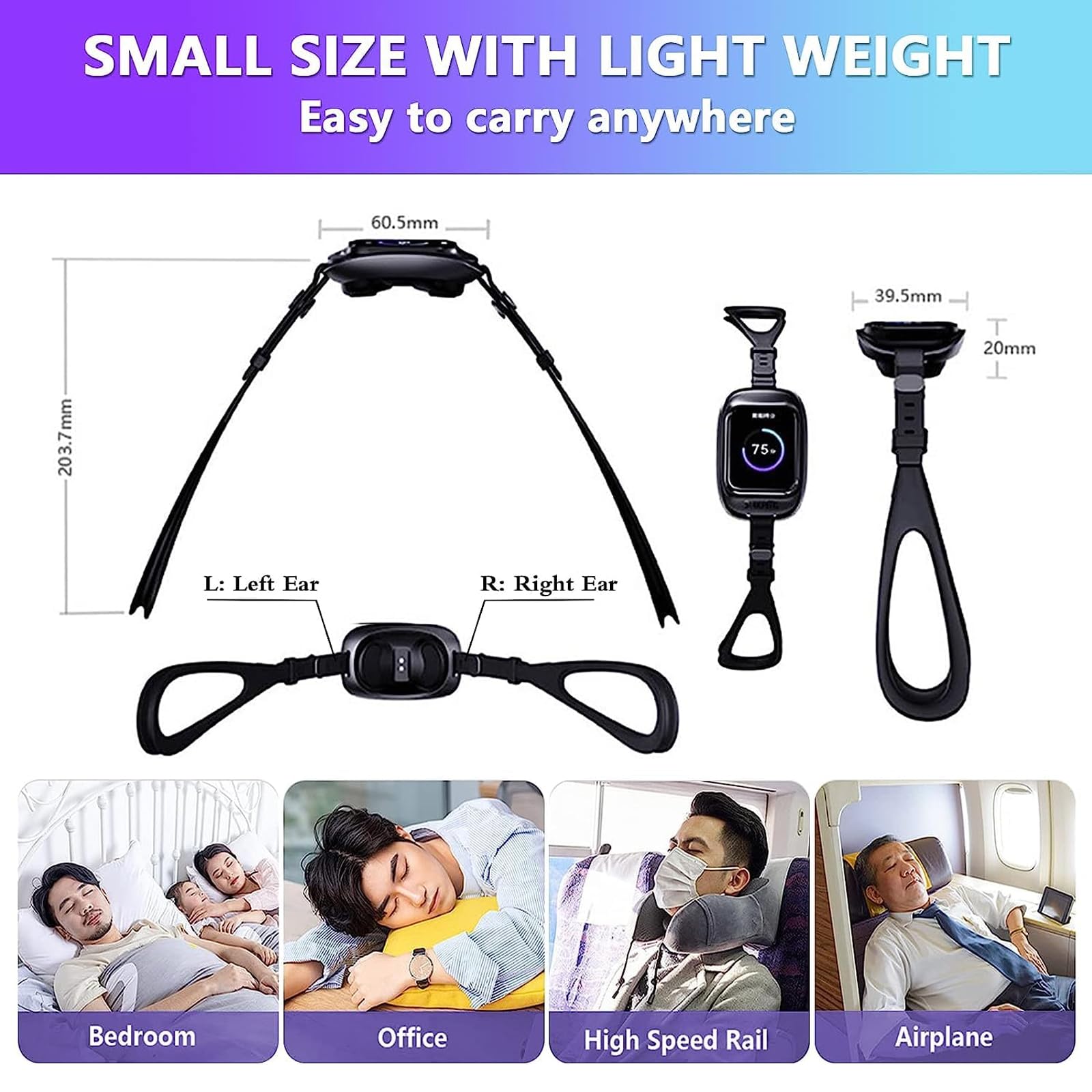 Dispositif Anti-ronflement Intelligent, Aides Au Sommeil Anti-ronflement Automatique Portable Avec Fonction De Suivi Des Données De Ronflement Du Sommeil, 8 Modes Réglables, Pour Améliorer Le Sommeil