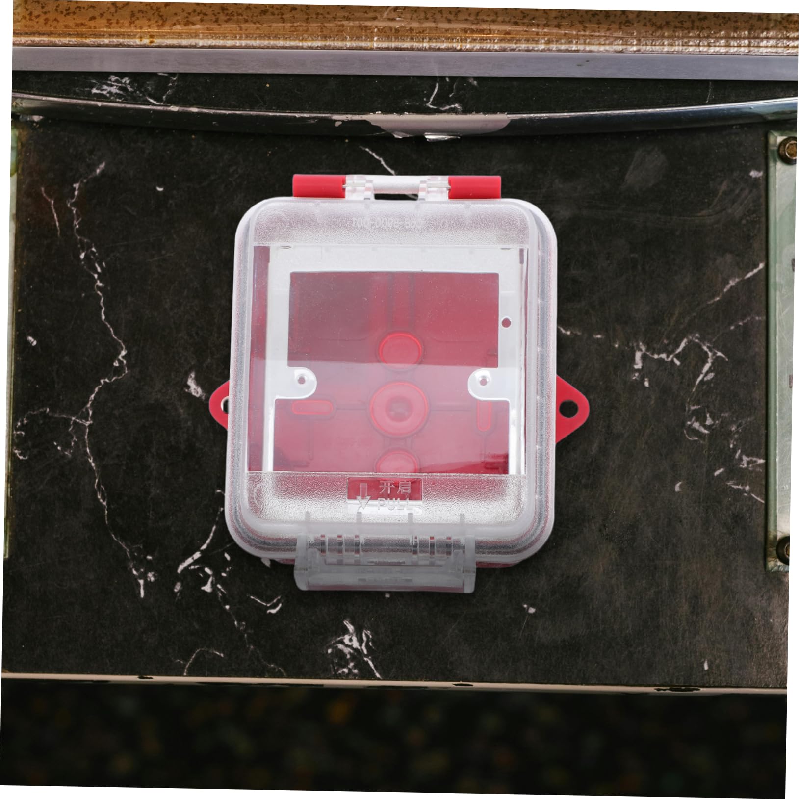 TEHAUX Cubierta Para Botón De Alarma Manual - Protector De Punto De De Emergencia Compatible Con Sistemas De Alarma Exterior