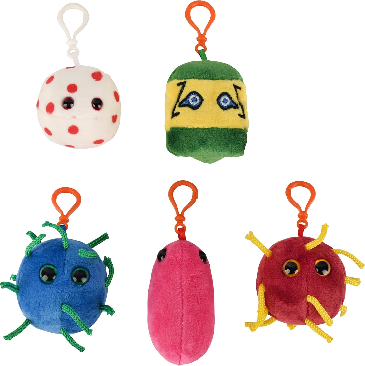 GIANT MICROBES Plagues of The 21st Century Themed Gift Box, covid Plush, covid Plush Toy, covid Gag Gifts, covid Gifts, covid Stuffed Animal, Plush Keychain, History Teacher Gifts