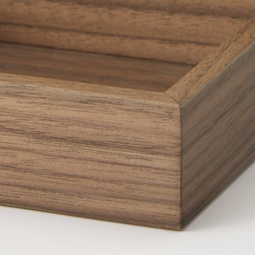 Amazon｜無印良品 壁に付けられる家具トレー ウォールナット材