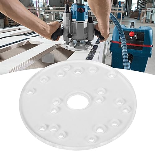 Miniatura 5 de Estink Placa base universal para enrutador, acrílico de 6.5 pulgadas con tornillos de centrado, grosor de 0.3 pulgadas, para enrutadores de ajuste
