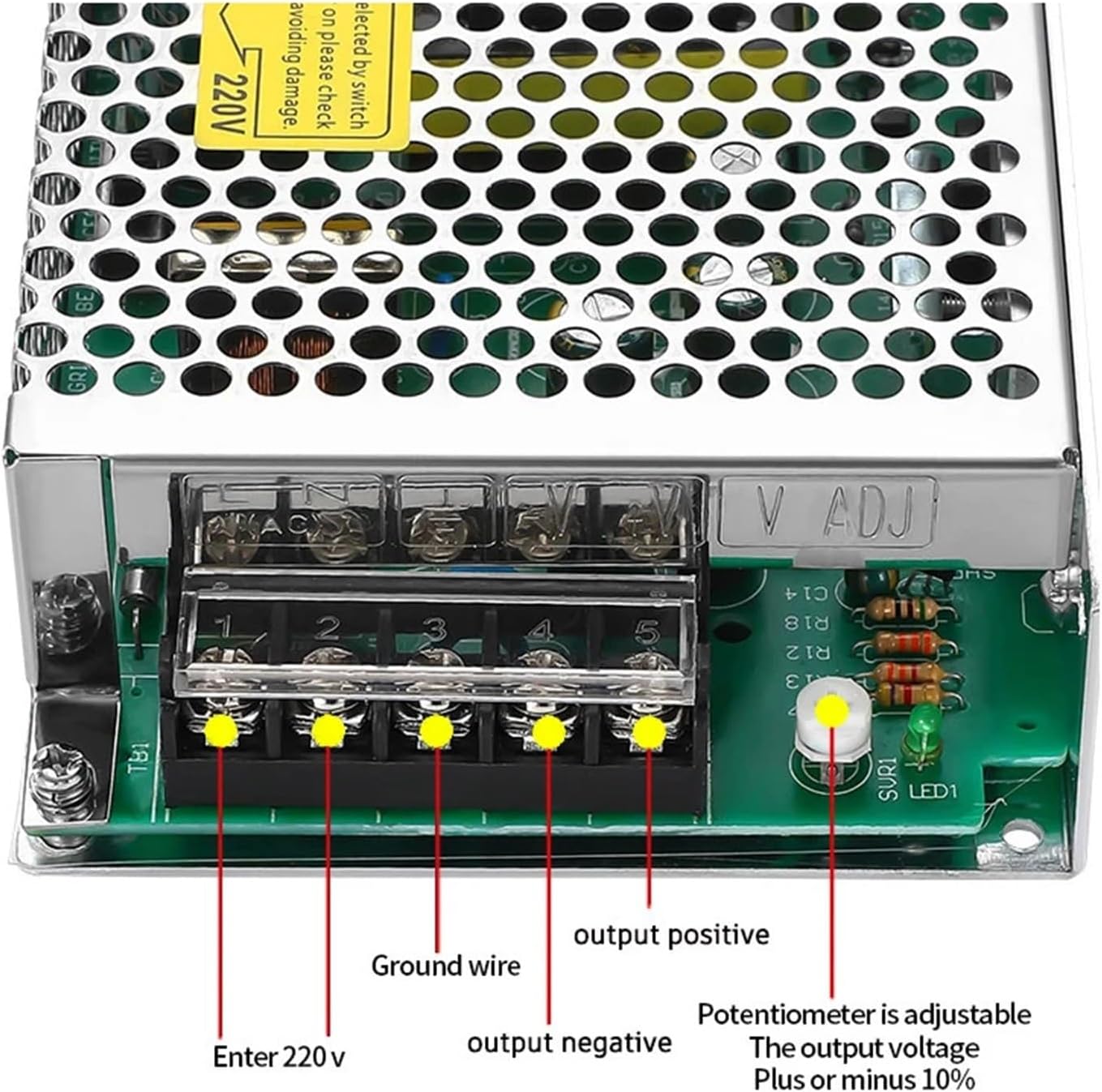 50 ワットスイッチング電源 AC/DC 5V 12V 15V 24V 36V ミニサイズ SMPS コンバータ照明トランス LED
