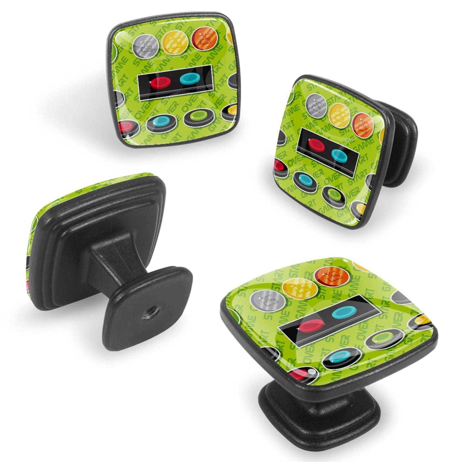 Lot de 12 boutons carrés pour arcade