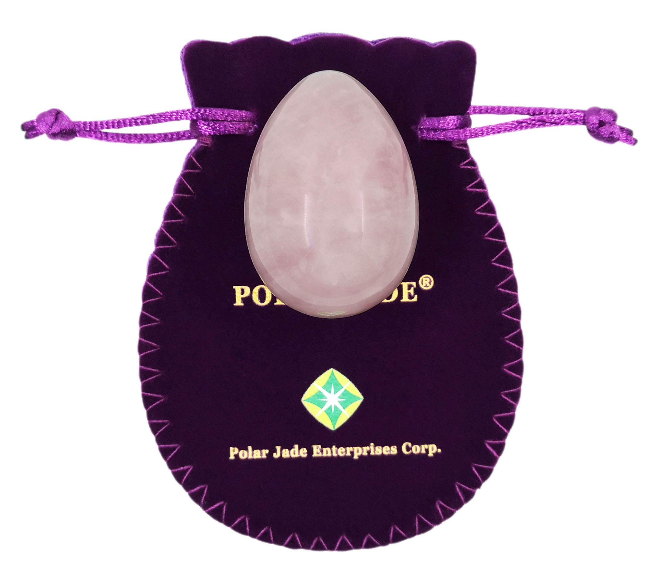 Amazon.com: Polar Jade Natural Rose Quartz Crystal Egg, Large
