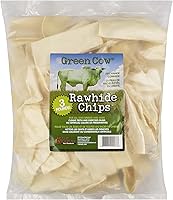 Vista 11 de Chips Bolsa de 1 libra - Masticables de cuero crudo para perros grandes de primera calidad - Ideal para masticadores agresivos golosinas de cuero