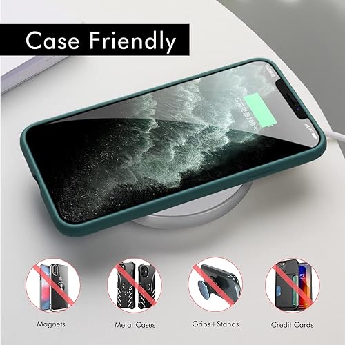 Miniatura 3 de KONNEK STEIN Cargador inalámbrico magnético, estación de carga inalámbrica rápida de 15 W, cargador inalámbrico convertible, certificado Qi,