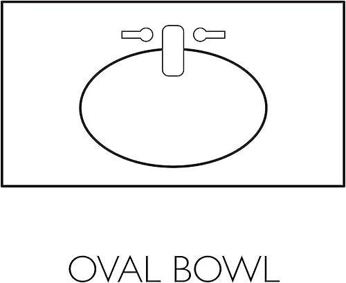 Miniatura 173 de Top de tocador de mármol cultivado de 19 pulgadas con protector contra salpicaduras, embalaje mejorado, remolino de marfil - Design House, 586263