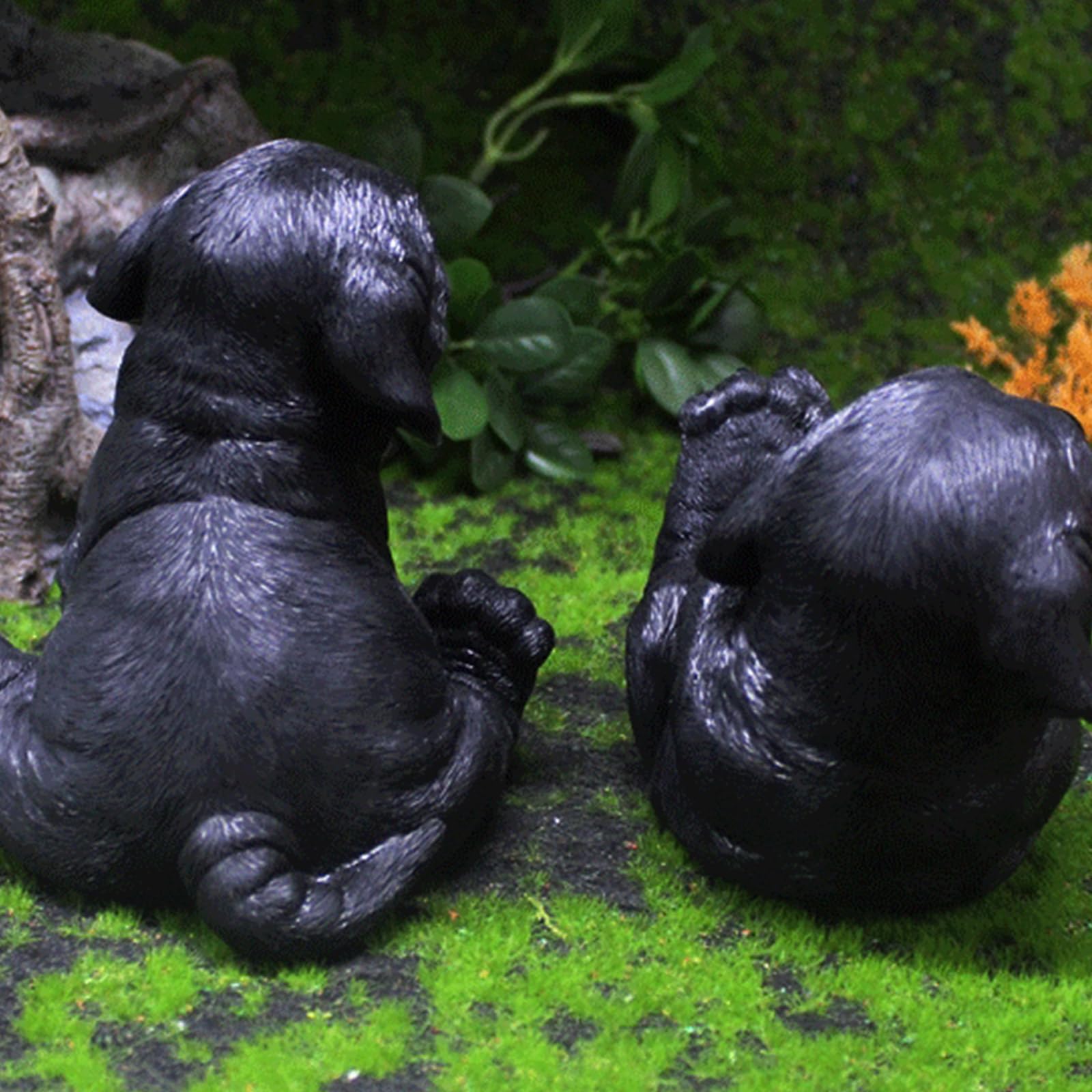 Amazon.co.jp: YZYDF リアルな樹脂ゴールデンレトリバー彫刻