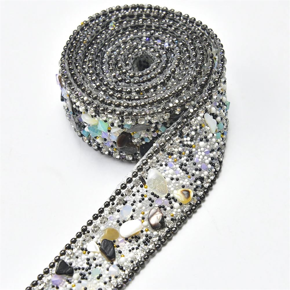 Ruban de strass de 2,5 cm pour une décoration de gravier chic
