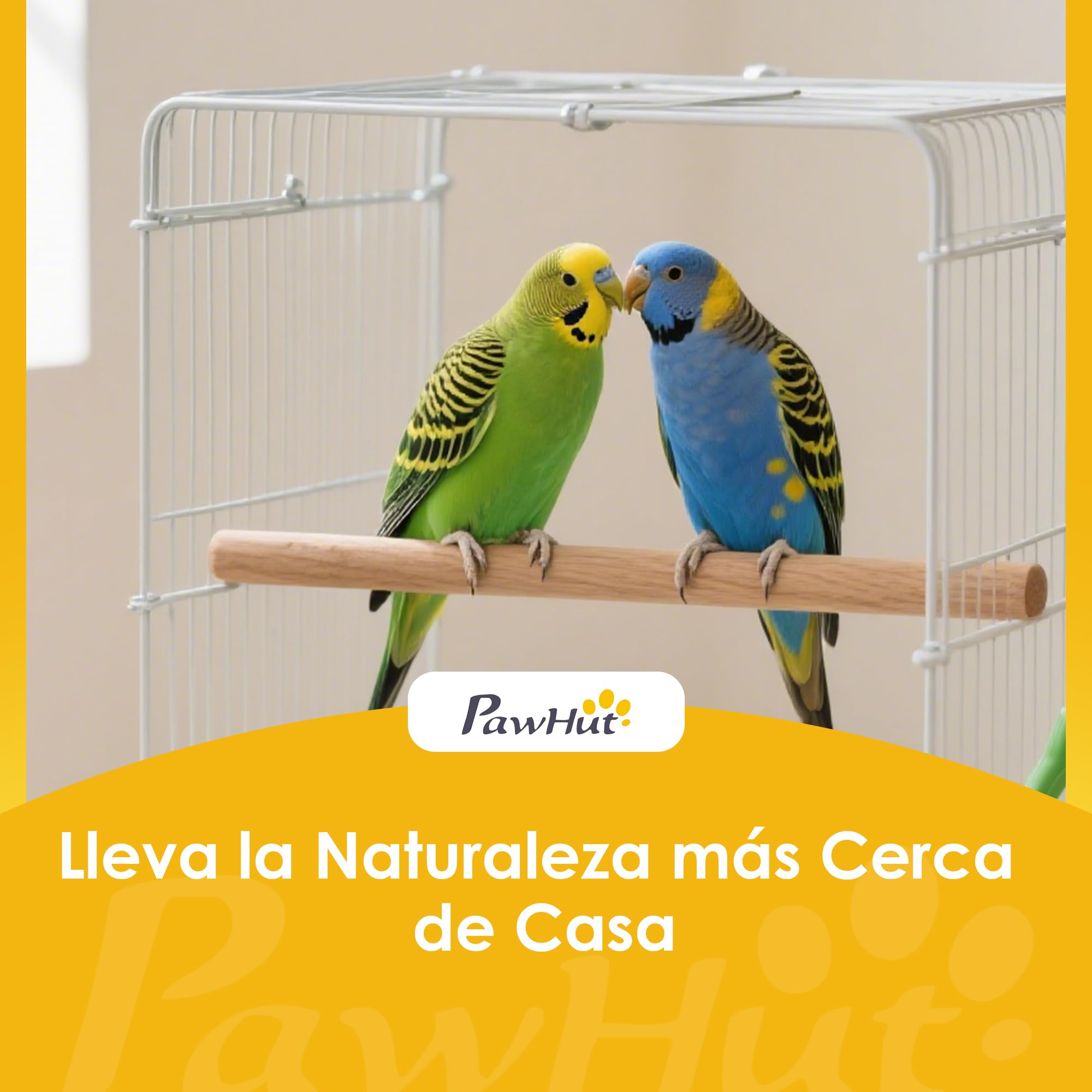 PawHut Jaula para Pájaros de Acero Pajarera con Comederos Perchas Columpio y Bandeja Extraíble Jaula Grande para Loros Canario Periquito 50,5x41x104 cm Blanco