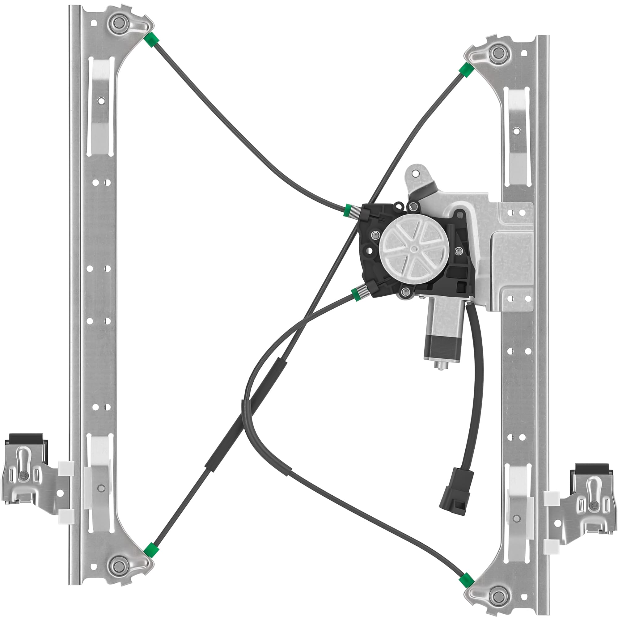 Front Driver Side Power Window Regulator with Motor (2 Pins) Fit for 2004-2007 Buick Rainier, 2002-2009 Chevrolet Trailblazer, GMC Envoy, Isuzu Saab Oldsmobile Bravada, 741-690