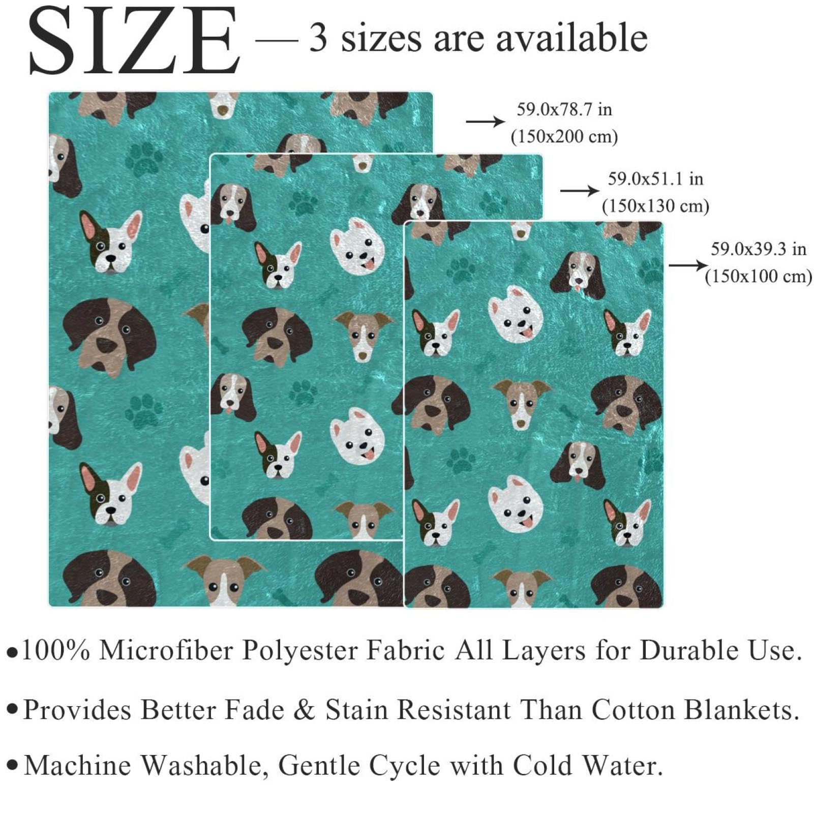 Couverture Polaire Patte De Chien Couverture De Canapé Couverture De Lit pour Chambre Salon Bureau 150×200cm