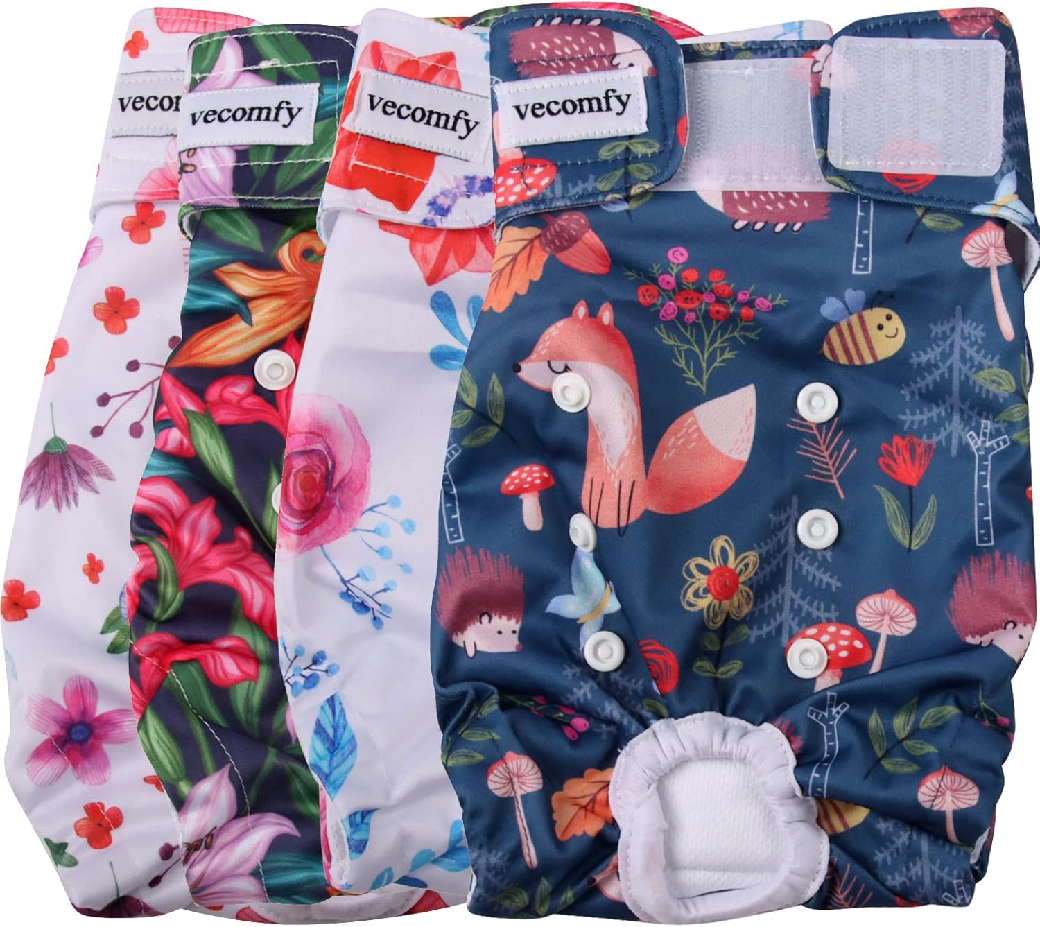 Washable Dog Diapers Female for Small Dogs,(4 Pack