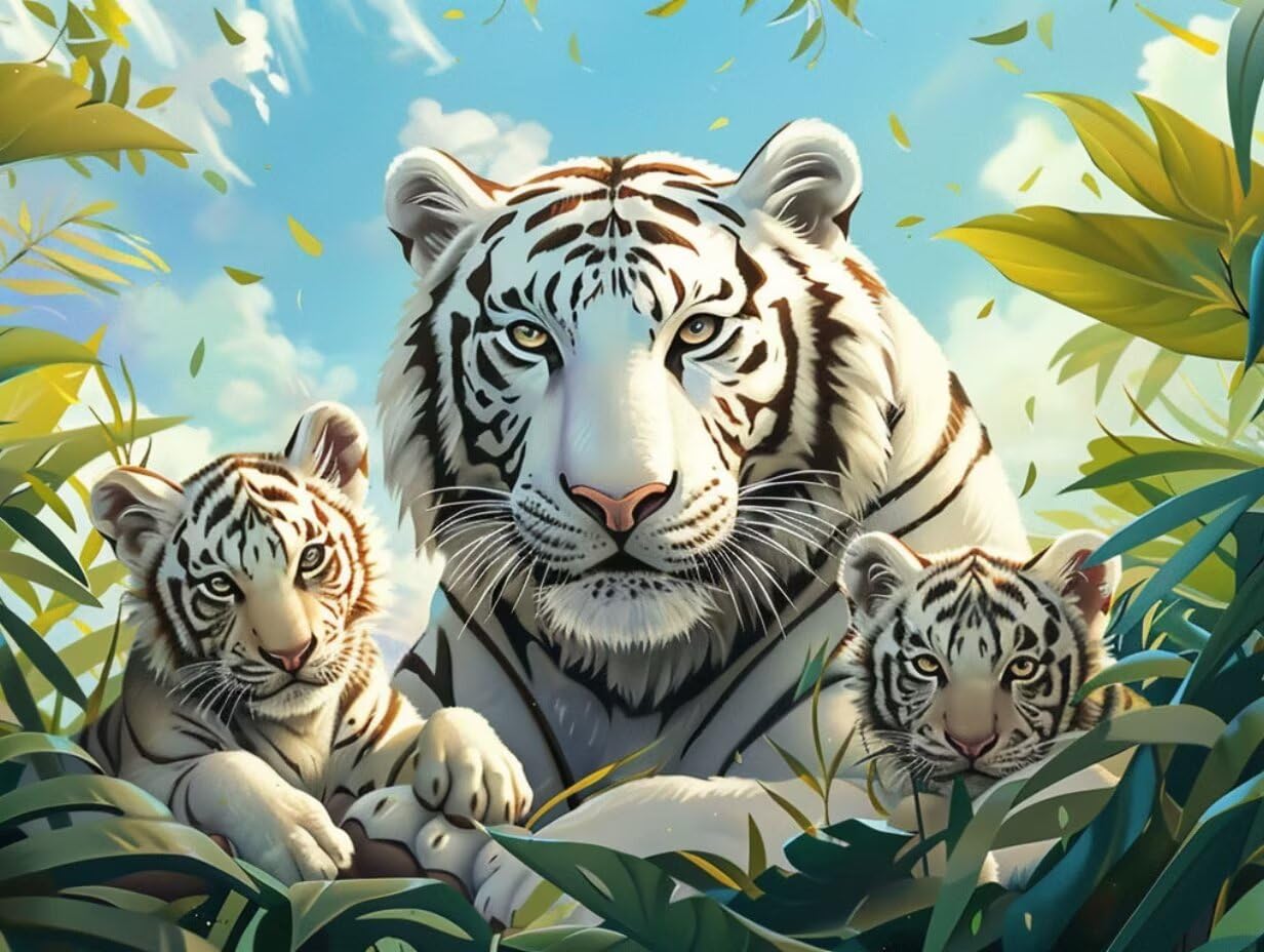 Tiger Forest, 4000 Pezzi Puzzle Classici, per Adulti YHPGL6-520