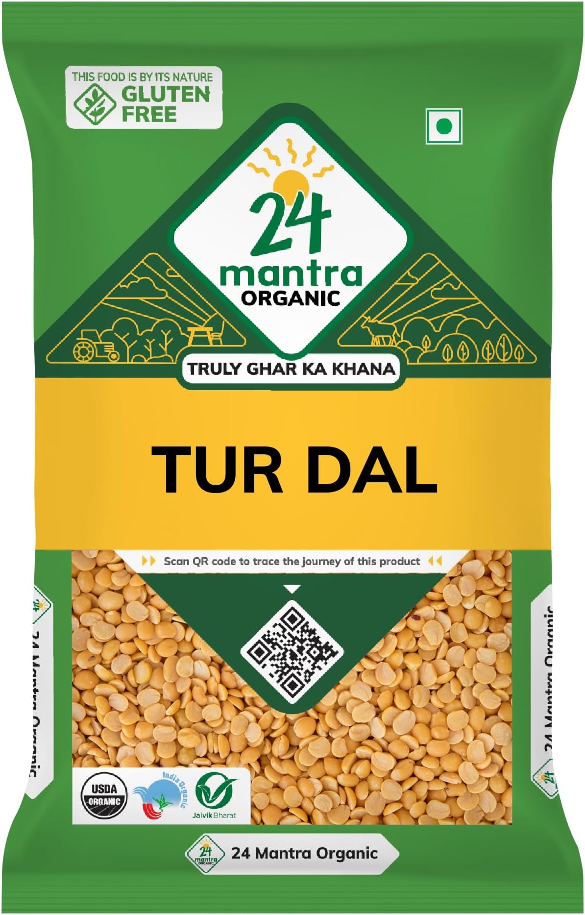 24 Mantra Organic Tur Dal 500g