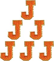 Vista 93 de 6 piezas de parches de letras de chenilla autoadhesivas, parches de letras preppy de 2 pulgadas para bolsos, ropa y sombreros, grandes pegatinas