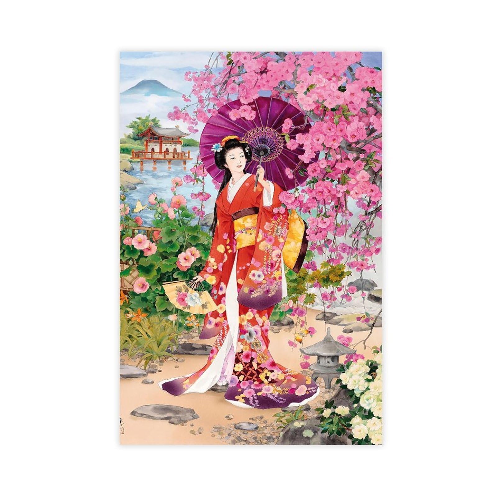 QNVJQKDSI Japanese Geisha Art (24) Canvas Poster Wall Art Decor Print Picture Paintings for Living Room Bedroom Decoration 16" L X 24" W