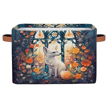 未開封 希少Friends THe softshell complete box Amazon.com: YPPAHHHH White Fox Art Painting Storage Baskets