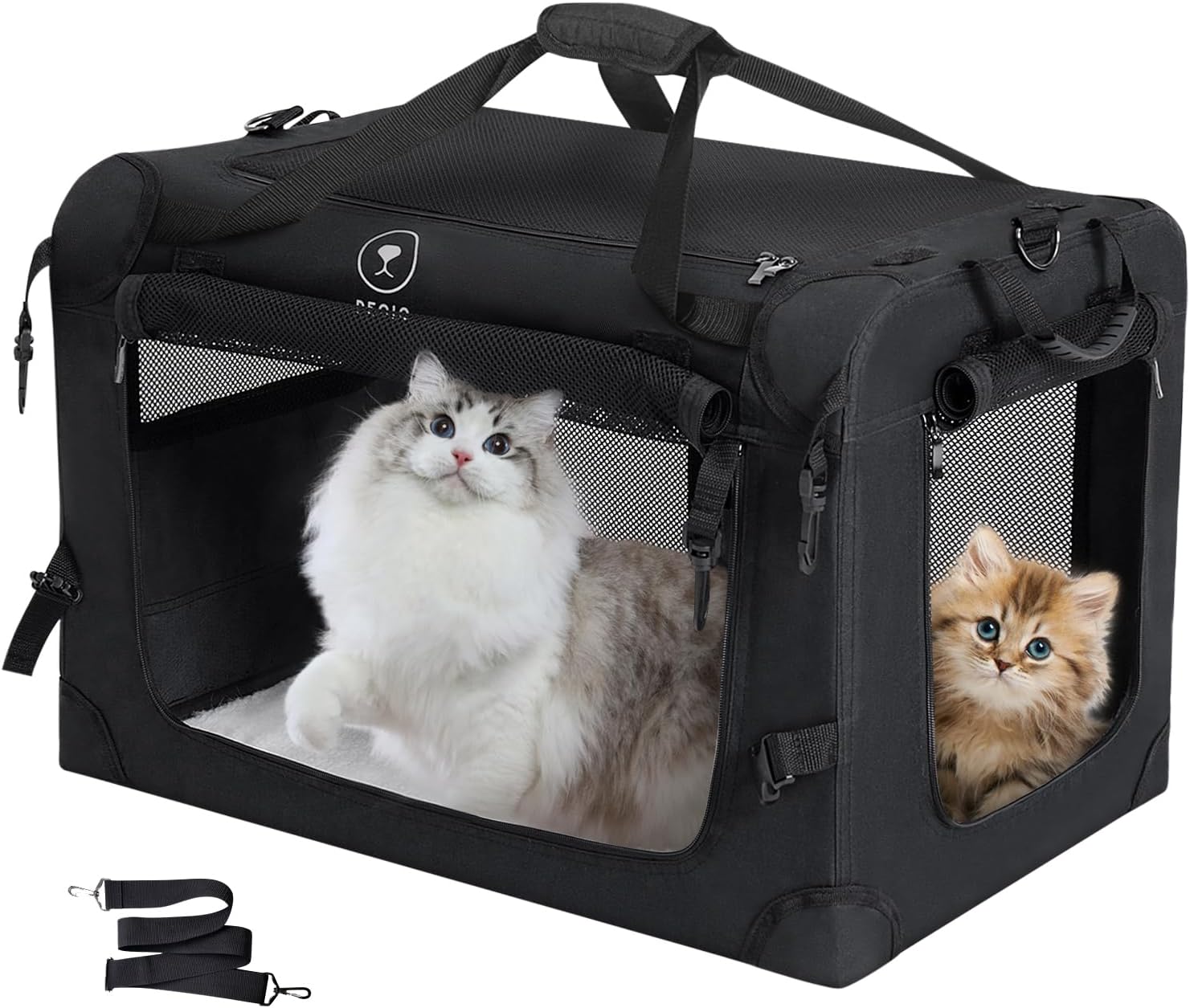 PetLuv Premium Cat Carrier. Fits Most Cats or Small Dogs